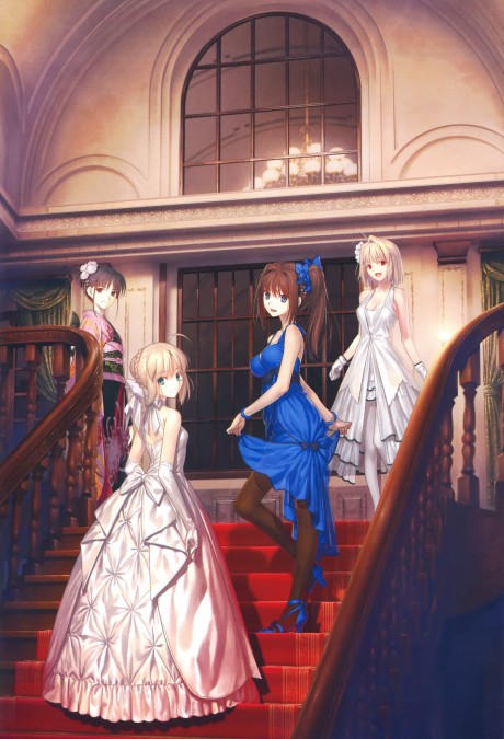 Type-Moon : 10th Anniversary - Saber, Aoko, Shiki, Arcueid (B0 Tapestry)