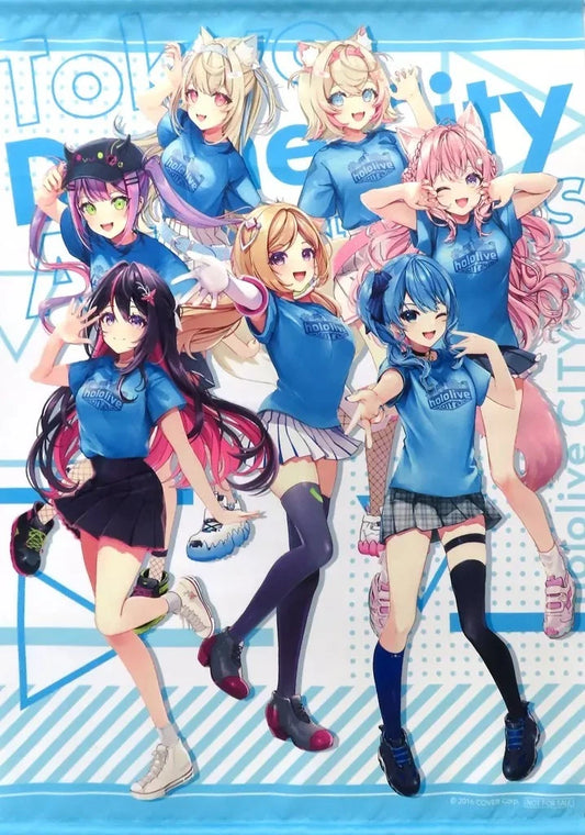 Hololive : City 2024 - FuwaMoco, Aki, Koyori, Towa, Suisei, Azki (B2 Tapestry)