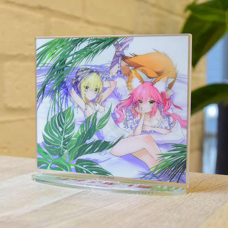 Wada Arco Exhibition : Fate/Extra Flower Parade - Nero + Tamamo (Lenticular Acrylic Block)