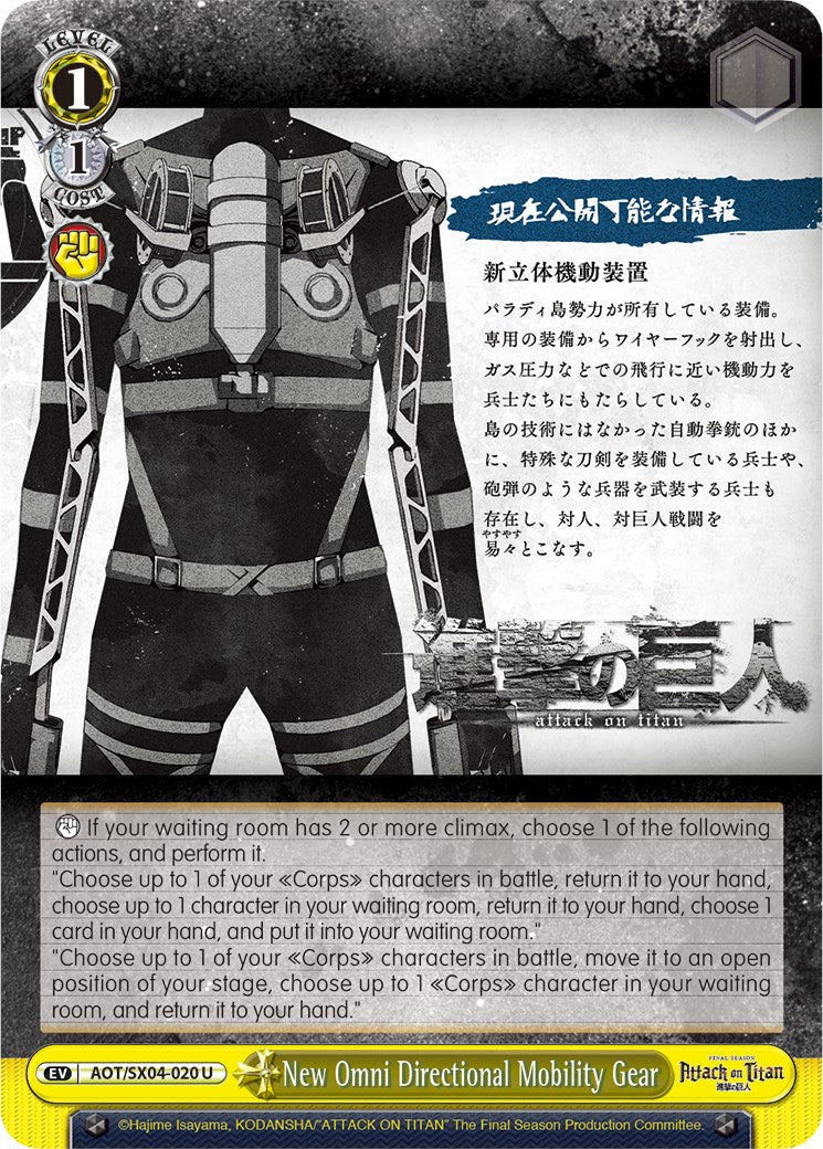 New Omni Directional Mobility Gear