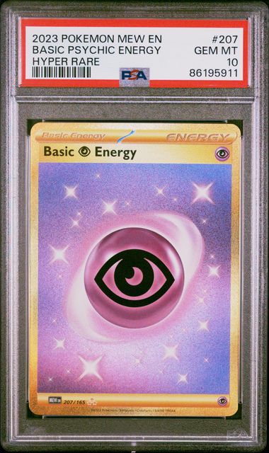 Graded Pokemon - Basic Psychic Energy (207/165) 151 PSA 10