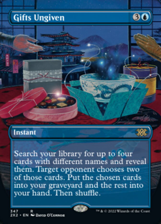 Gifts Ungiven (Borderless Alternate Art) [Double Masters 2022]  Darkwater  Games