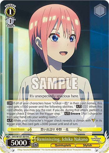Reminiscing, Ichika Nakano