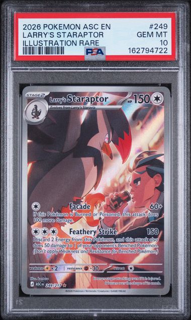 Graded Pokemon - Larry's Staraptor (249/217) Ascended Heroes PSA 10