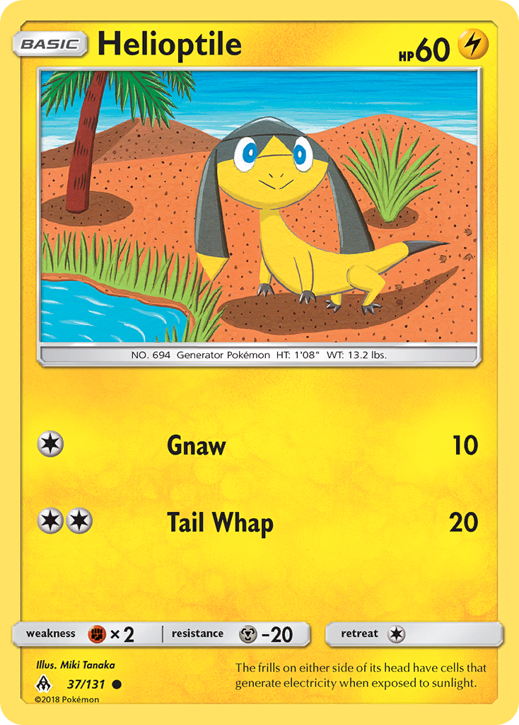 helioptile pokemon card 63/192 Weakness Fighting 2 Resistance None None Retreat Cost Helioptile #143 Pokemon Mega Evolution