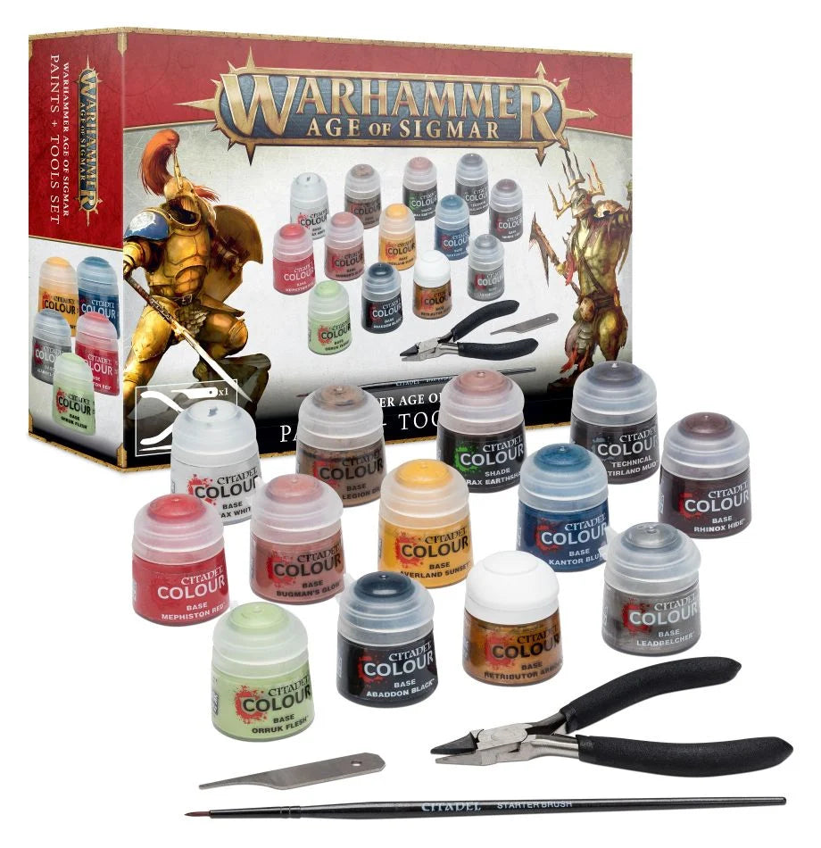 Age of Sigmar: Paint + Tools Set (Old Packaging)