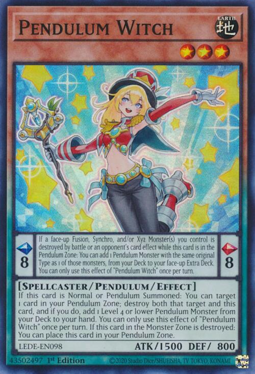 Pendulum Witch [LEDE-EN098] Super Rare – Darkwater Games