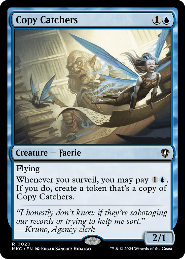 best adventure cards mtg Copy Catchers [Murders at Karlov Manor Commander] – Darkwater Games