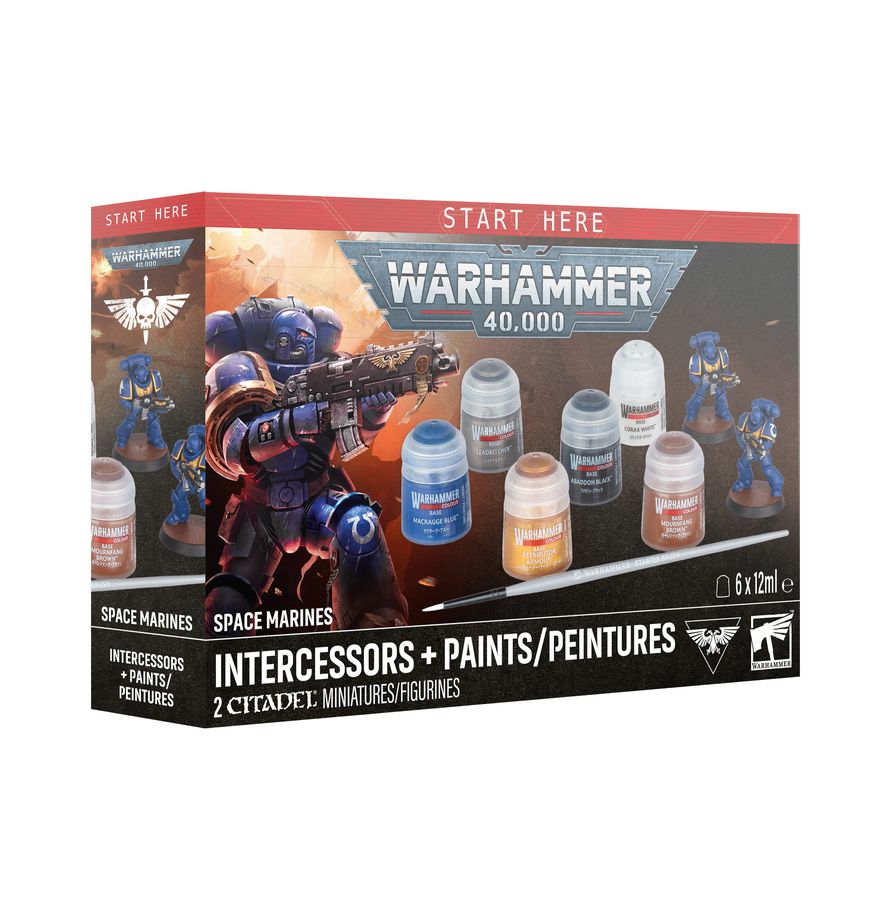 Warhammer 40,000: Space Marines: Intercessors + Paints