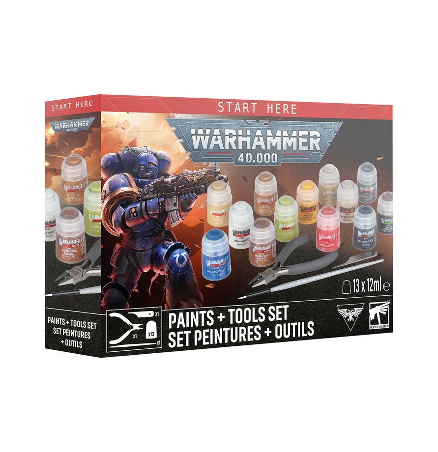 Warhammer 40,000: Paints + Tools Set