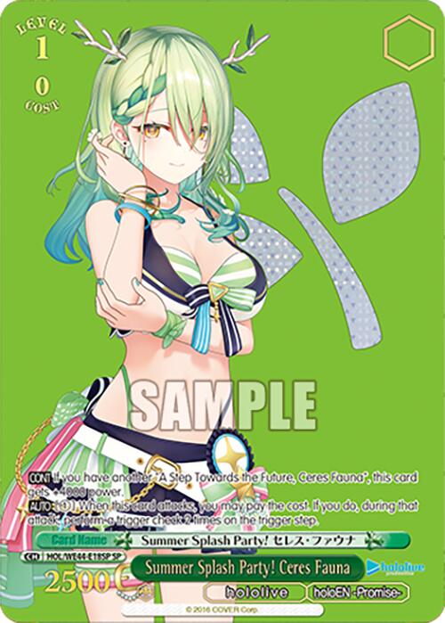 SP PSA10 Summer Splash Party! セレス・ファウナ Summer Splash Party! Ceres Fauna (HOL/WE44-E18SP SP
