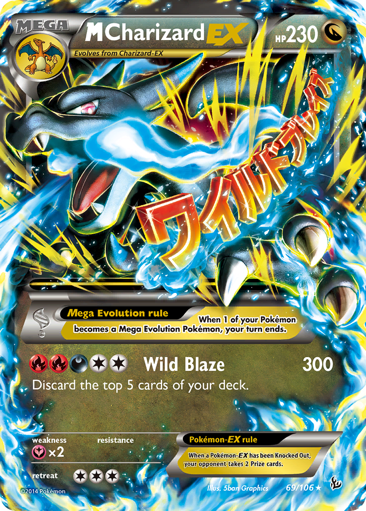 bearcat Charizard EX M Charizard EX (69/106) [XY: Flashfire] – Darkwater Games
