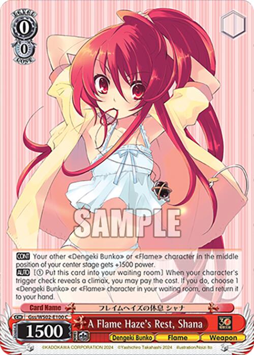 A Flame Haze's Rest, Shana