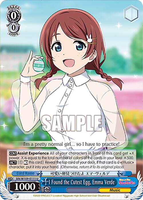 I Found the Cutest Egg, Emma Verde