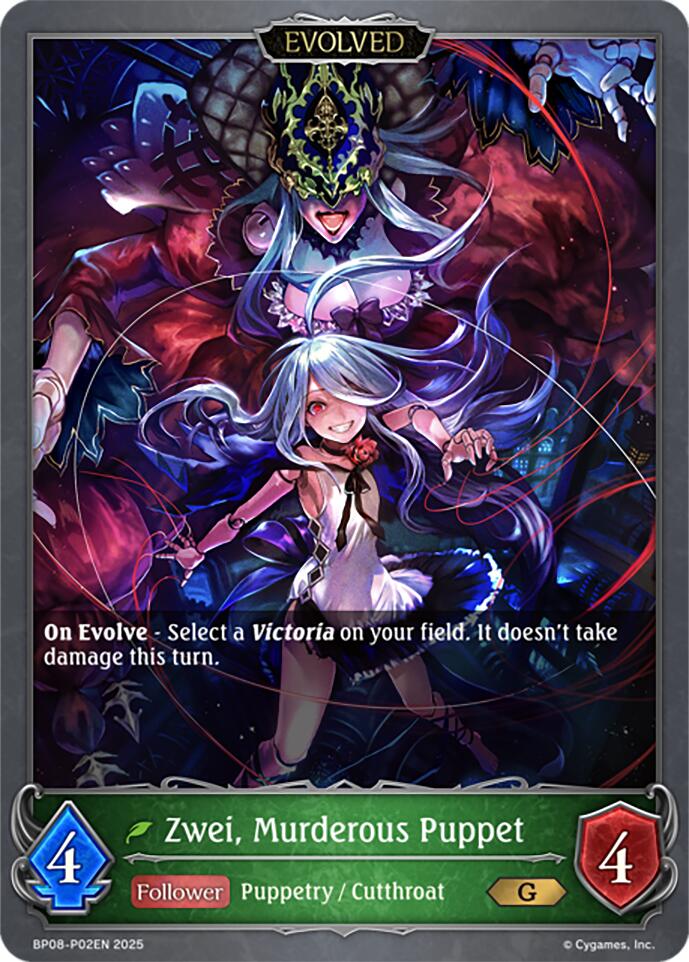Zwei, Murderous Puppet (Evolved) - P02EN (Foil)