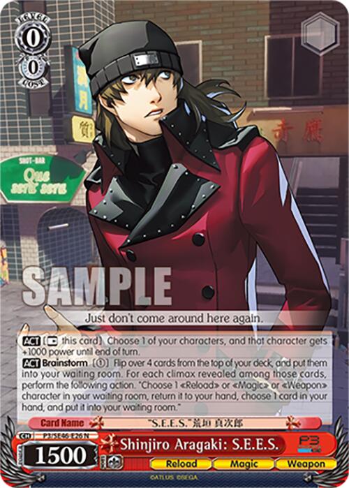 Shinjiro Aragaki: S.E.E.S.