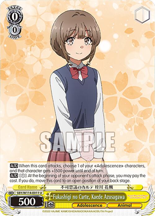 Fukashigi no Carte, Kaede Azusagawa