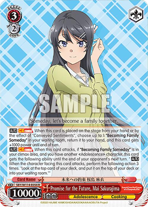 Promise for the Future, Mai Sakurajima