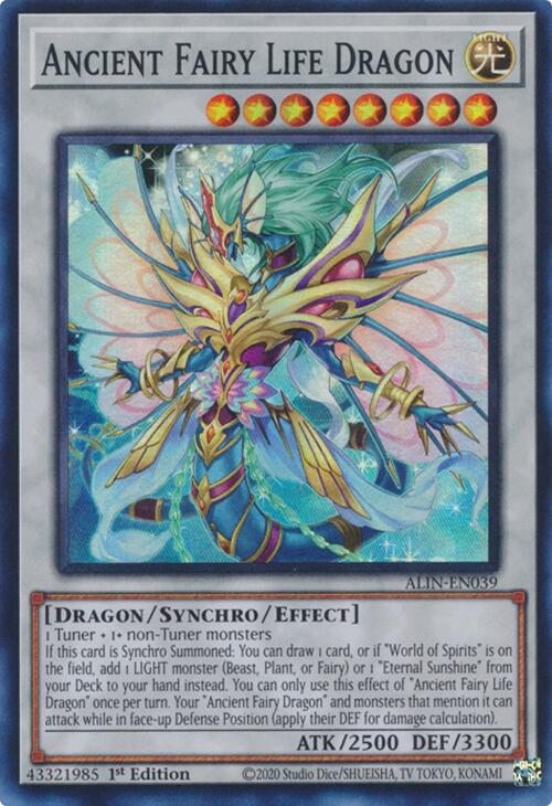 Ancient Fairy Life Dragon [ALIN-EN039] Super Rare – Darkwater Games