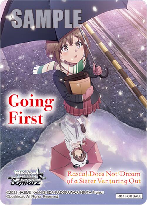 Going First (Rascal Does Not Dream of a Sister Venturing Out)