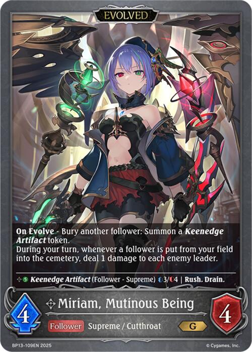 Miriam, Mutinous Being (Evolved)