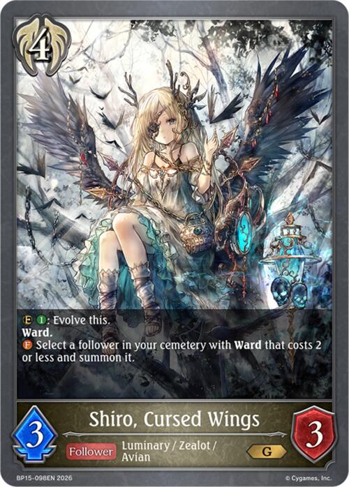 Shiro, Cursed Wings