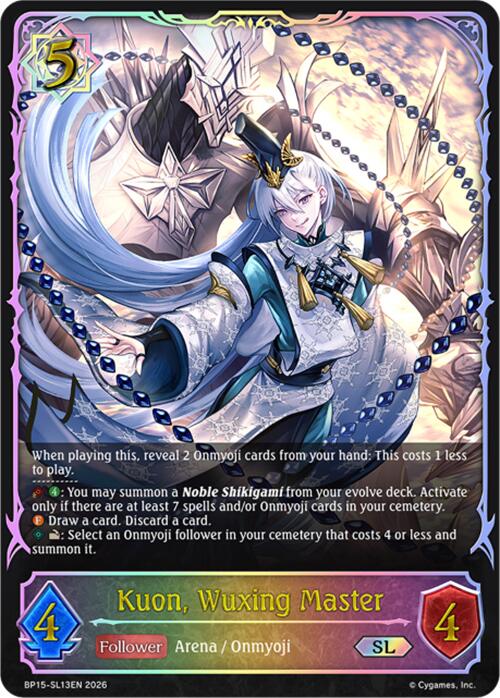 Kuon, Wuxing Master (SL)