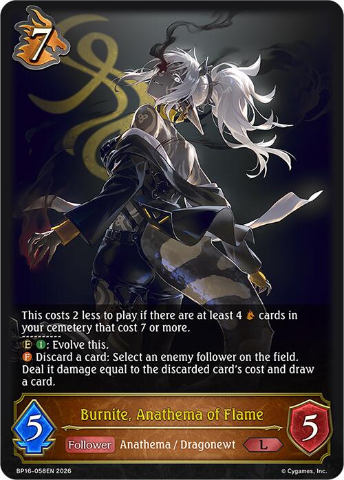 Burnite, Anathema of Flame