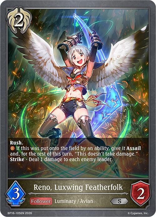 Reno, Luxwing Featherfolk