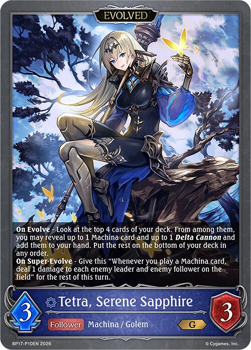 Tetra, Serene Sapphire (Evolved) - P10EN (Foil)