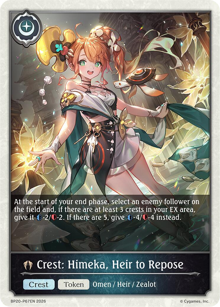 Crest: Himeka, Heir to Repose - P67EN (Foil)