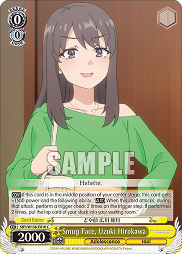 Smug Face, Uzuki Hirokawa