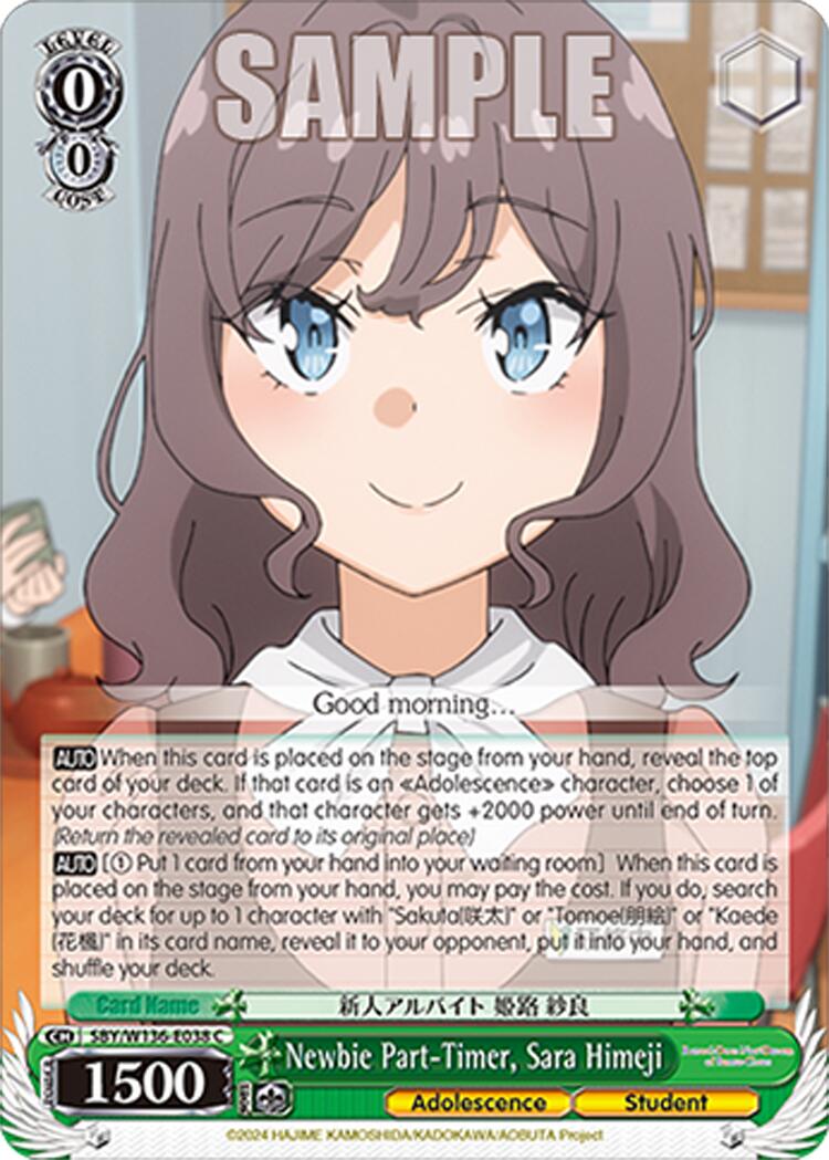 Newbie Part-Timer, Sara Himeji