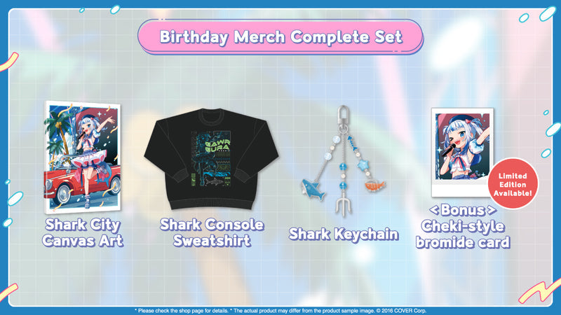 Gawr Gura Birthday Celebration 2024 Merch Complete Set Limited Edition
