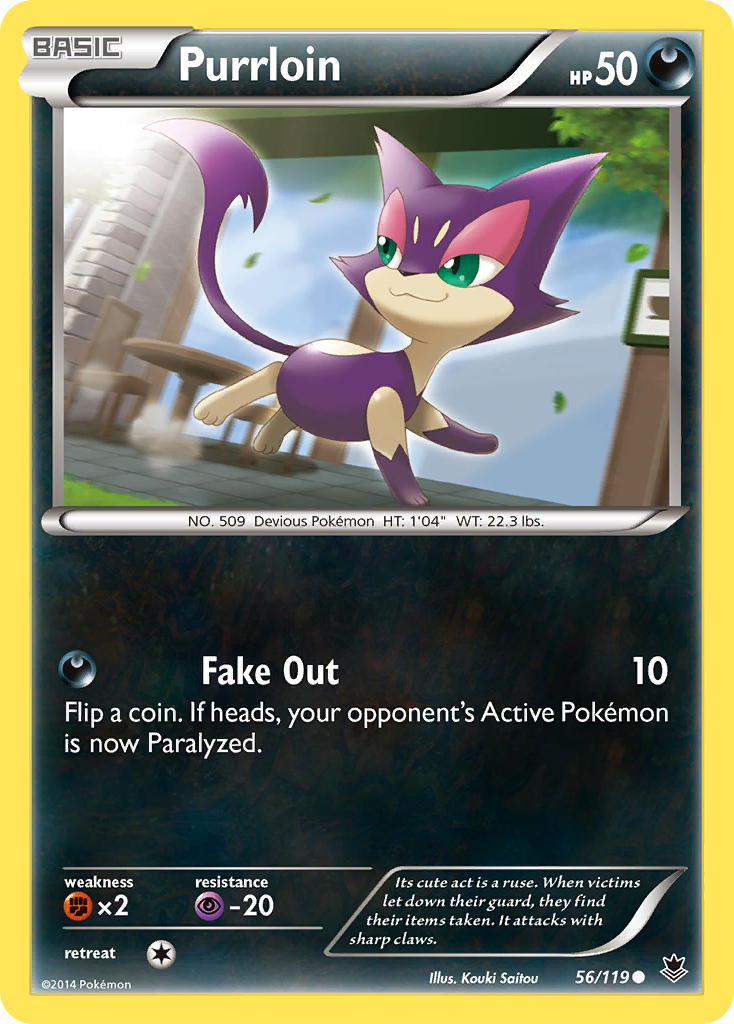 purrloin pokemon card (56/119) [XY: Phantom Forces] – Darkwater Games White Legendary Treasures Radiant Dude wtf is this Commander Deck Ready-2-Play:Deck (ohne Zubehör) mtg-vow