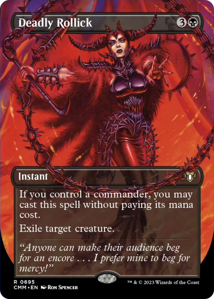 mtg sexy card Deadly Rollick (Borderless Alternate Art) [Commander Masters] – Darkwater  Games
