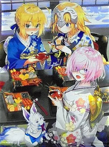 Type-Moon : Fate/Grand Order - Saber, Mashu, Jeanne (B1 Tapestry)
