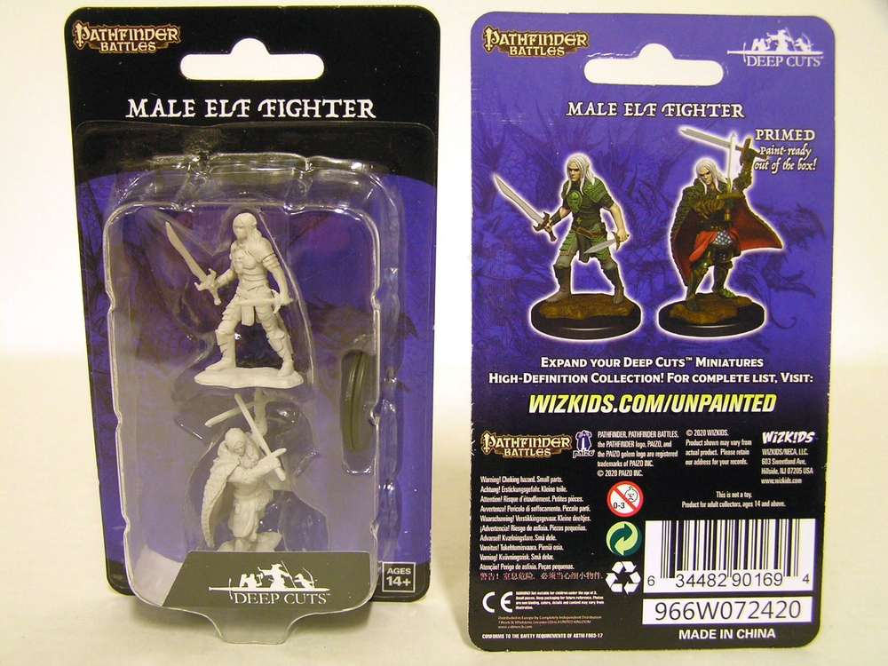 Pathfinder Battles - Unpainted: Elf Fighter Male