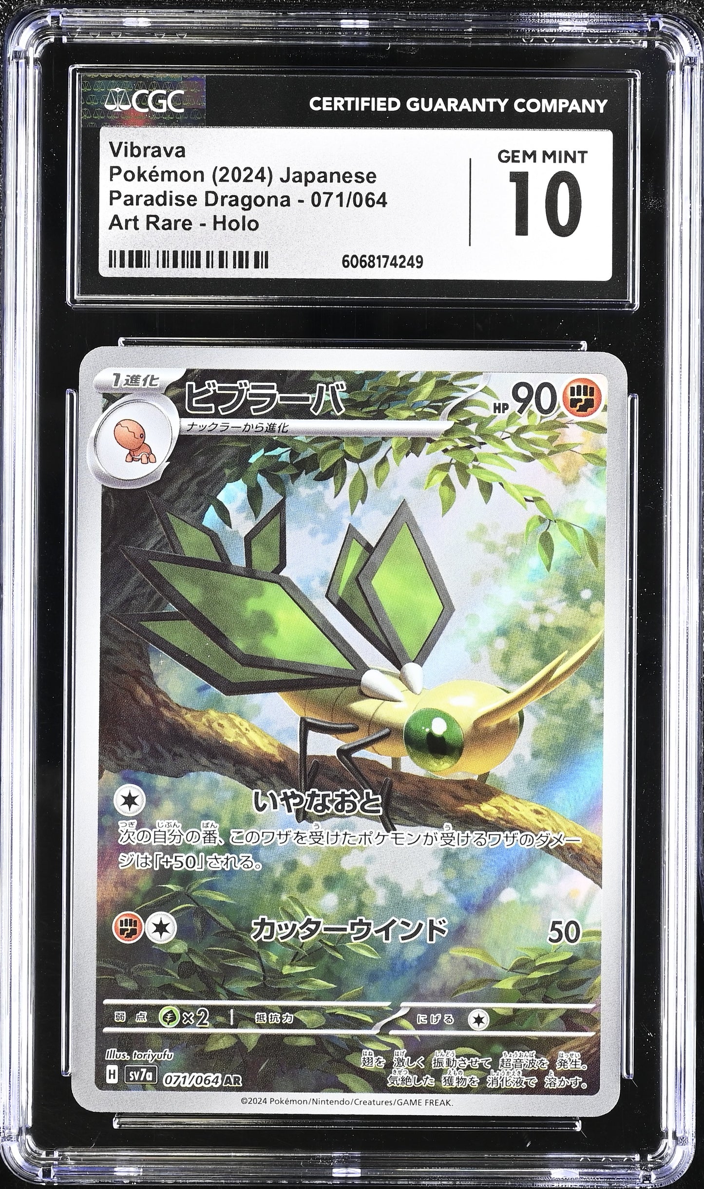 Graded Pokemon - Vibrava (071/064) Paradise Dragona CGC 10