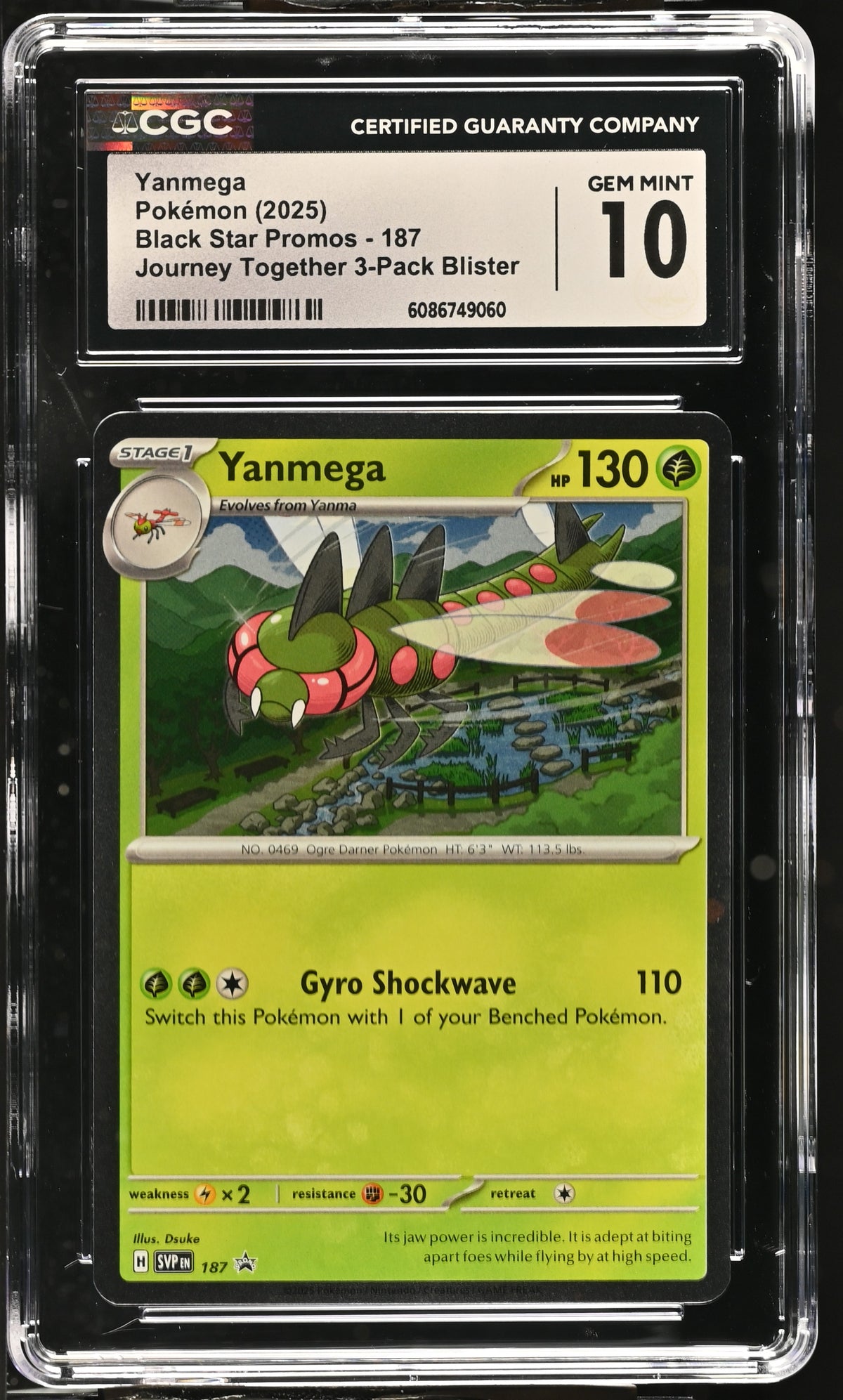 Graded Pokemon - Yanmega (187) Black Star Promo CGC 10