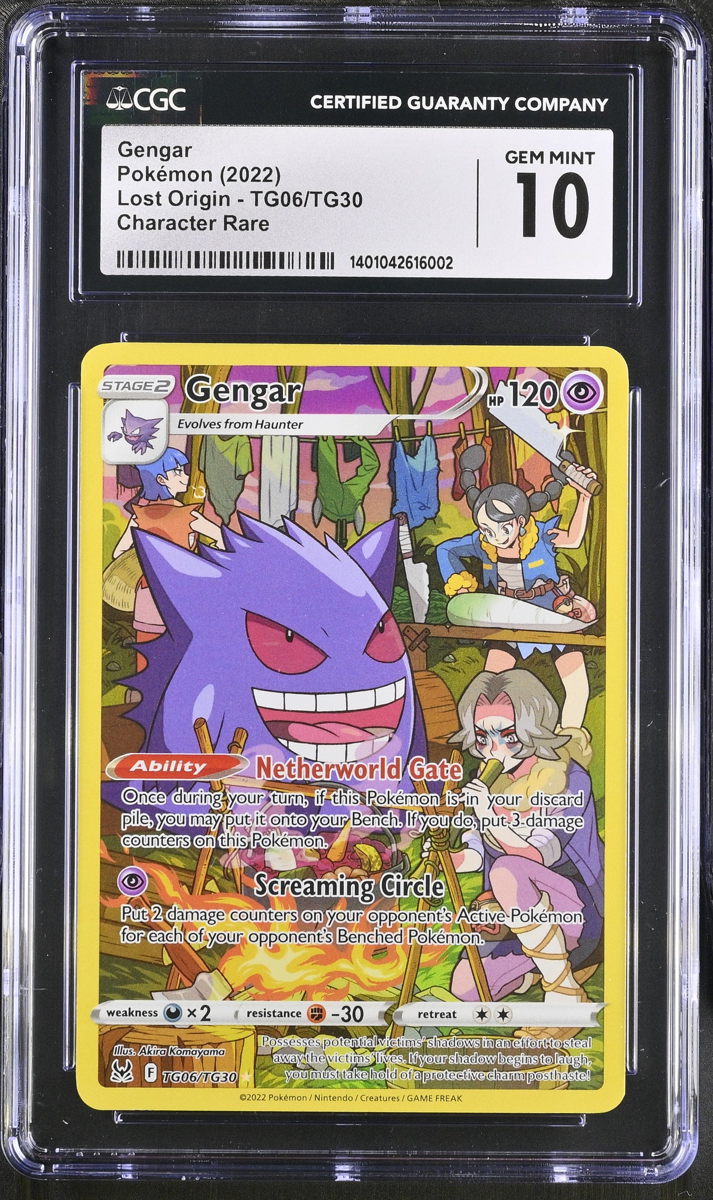 Graded Pokemon - Gengar (TG06/TG30) Lost Origin CGC 10