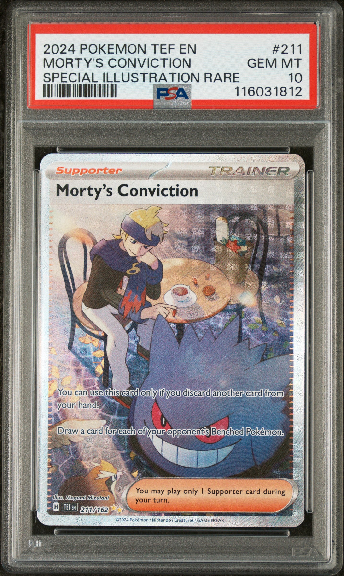 Graded Pokemon - Morty's Conviction (211/162) Temporal Forces PSA 10