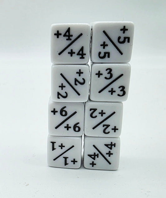 +1/+1 White Counters for Magic - Set of 8