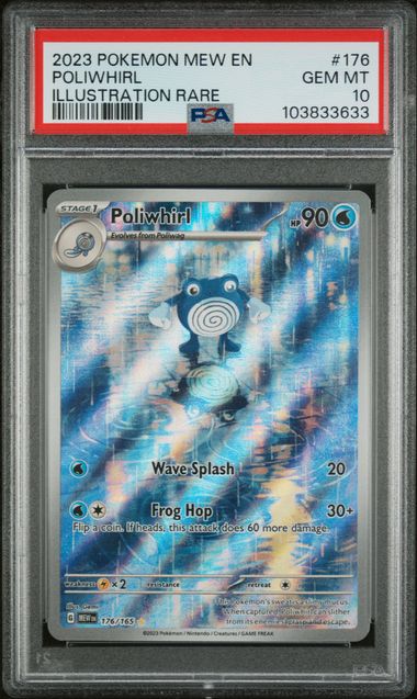 Graded Pokemon - Poliwhirl (176/165) 151 PSA 10