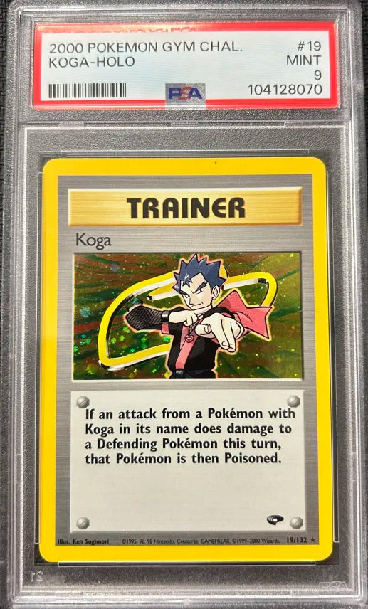 Graded Pokemon - Koga (19/132) Gym Challenge PSA 9