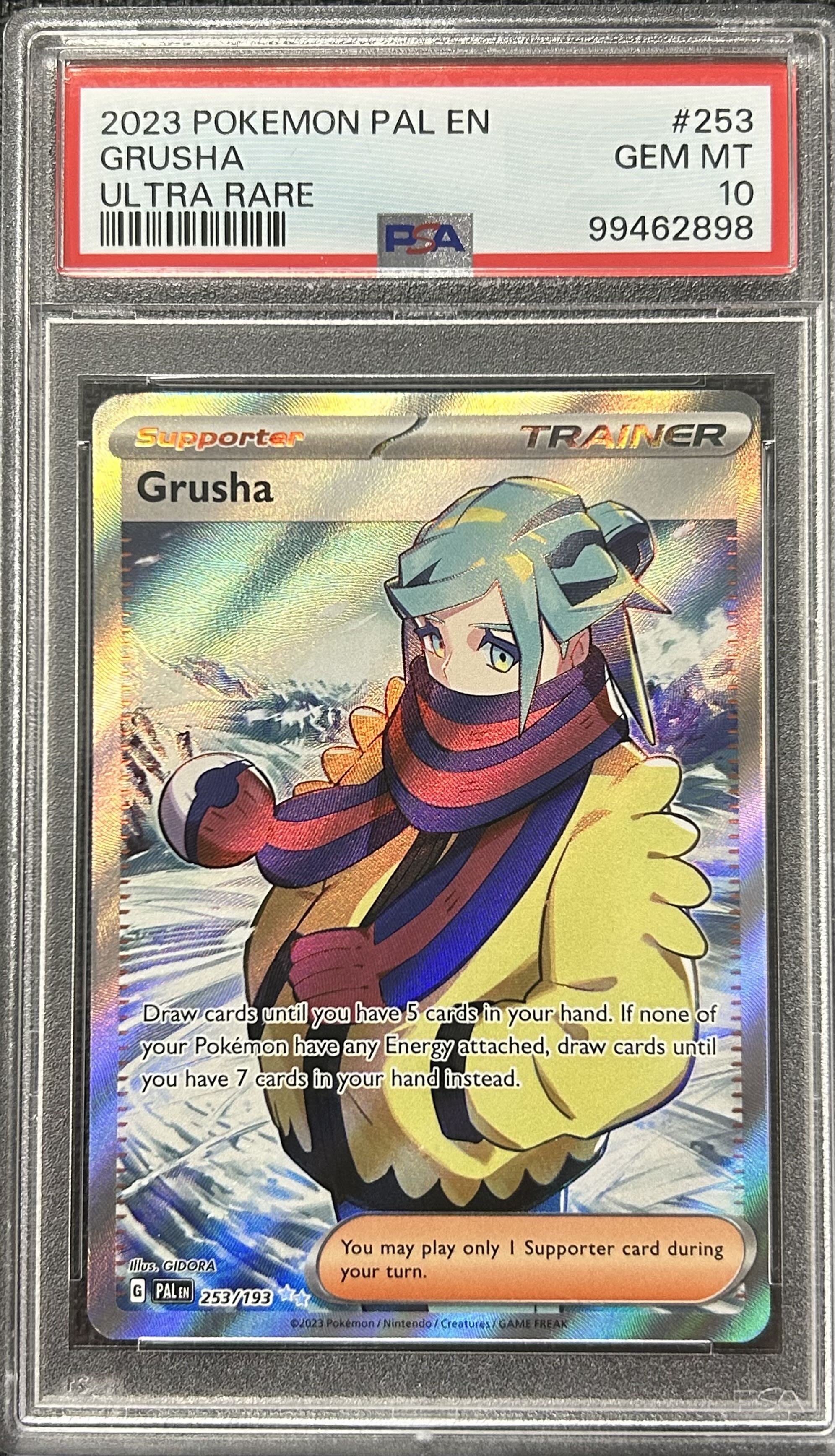 Graded Pokemon - Grusha (253/193) Paldean Fates PSA 10 – Darkwater