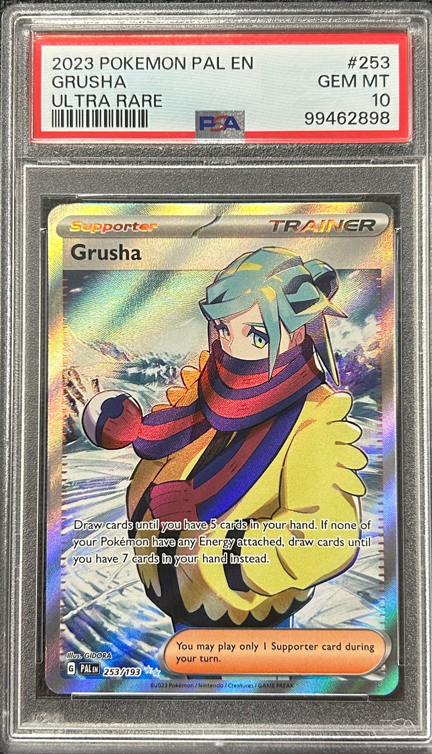 Graded Pokemon - Grusha (253/193) Paldean Fates PSA 10