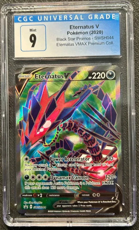 Graded Pokemon - Eternatus V (SWSH044) Black Star Promos CGC 9