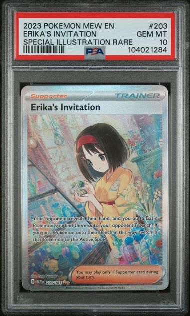 Graded Pokemon - Erika's Invitation (203/165) 151 PSA 10