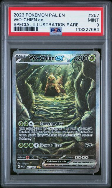 Graded Pokemon - Wo-Chien ex (257/193) Paldea Evolved PSA 9